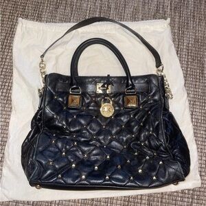 MICHAEL Michael Kors Black Quilted Shoulder Bag